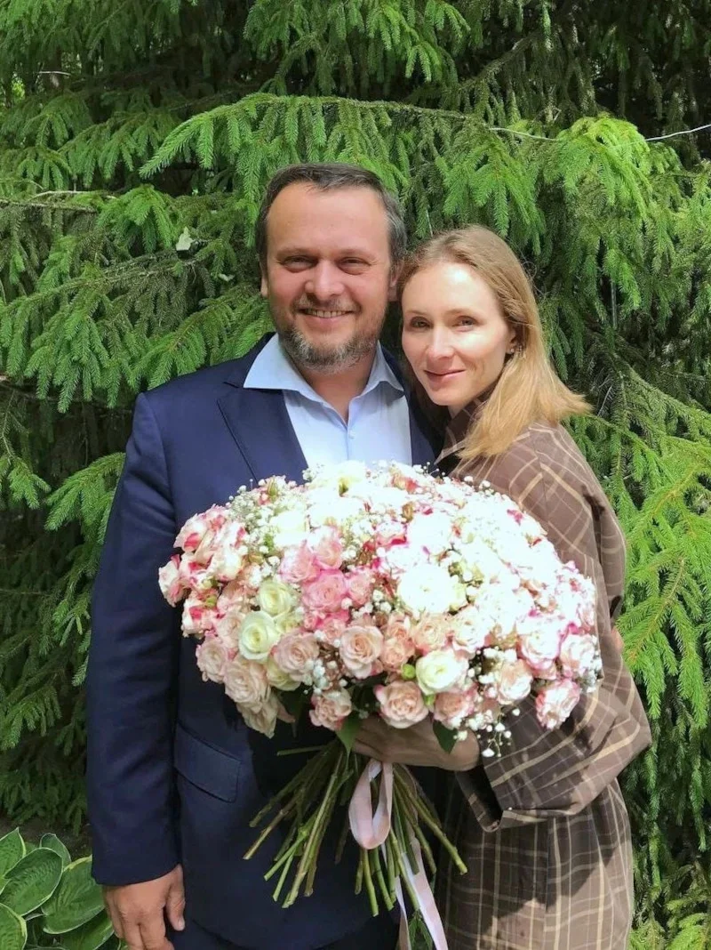 Андрей Никитин с женой