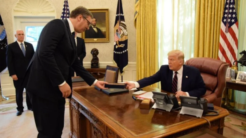 Александр Вучич и Дональд Трамп