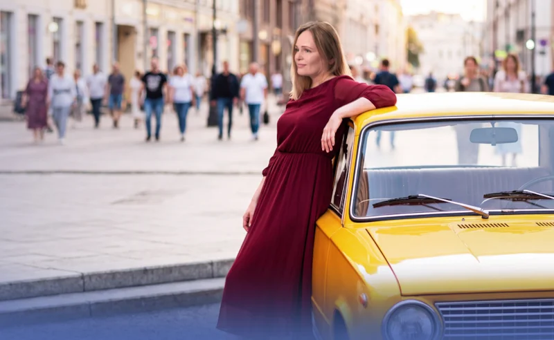 Мария Бортник в сериале "За рулем судьбы" Мария Бортник в сериале "За рулем судьбы"