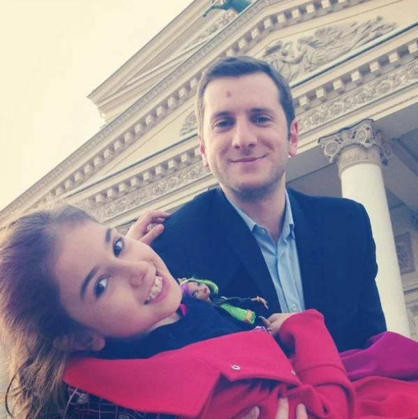 Резо Гигинеишвили и дочь Мария