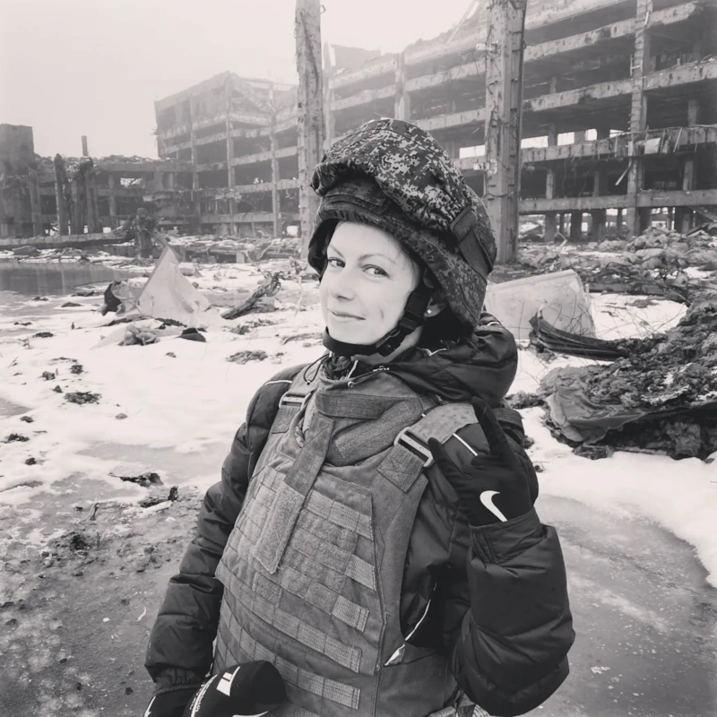 Военный корреспондент Первого канала Ирина Куксенкова