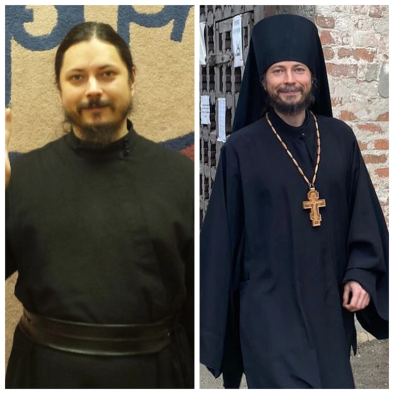 Иеромонах Фотий до и после похудения