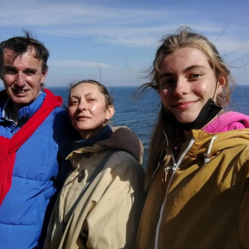 Кристина Перес Гальченко с семьей