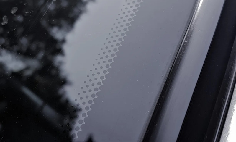 Автостекло и защита: черные точки по краю