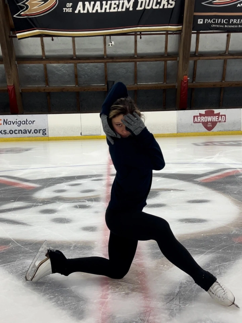 Софья Самоделкина на тренировке