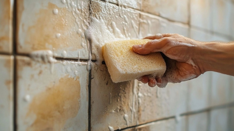 Чистота без едкой химии: плитка и белые швы