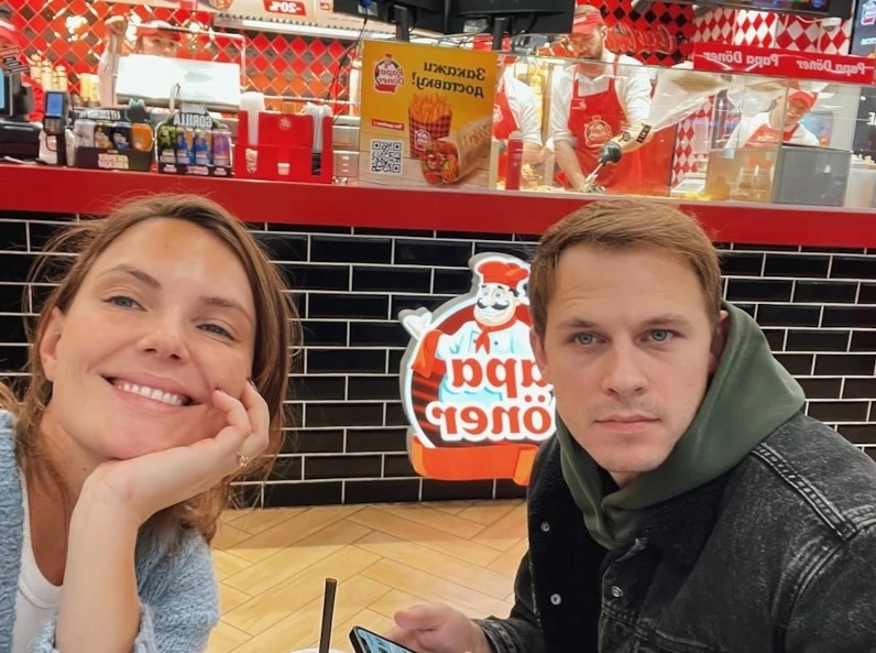 Илья Шляга с женой