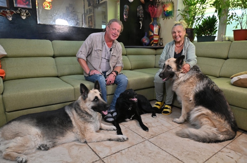 Олег Леушин с женой