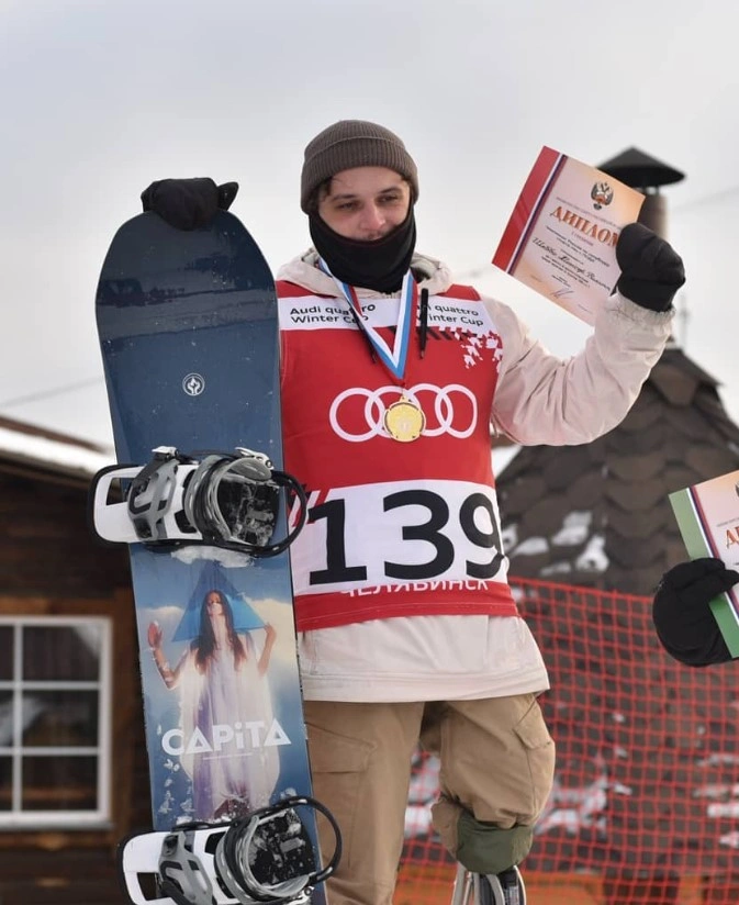 Филипп Шеббо — внук Галины Польских, парасноубордист