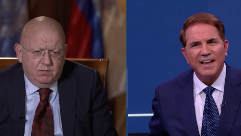 Василий Небензя и Рик Санчес Василий Небензя и Рик Санчес