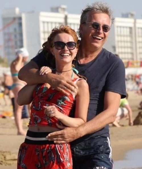 Александра Афанасьева-Шевчук с мужем