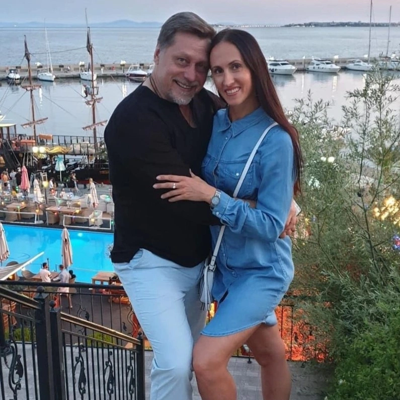 Гедиминас Таранда с женой