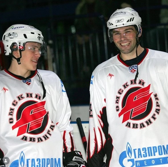 Яромир Ягр и Алексей Черепанов Яромир Ягр и Алексей Черепанов