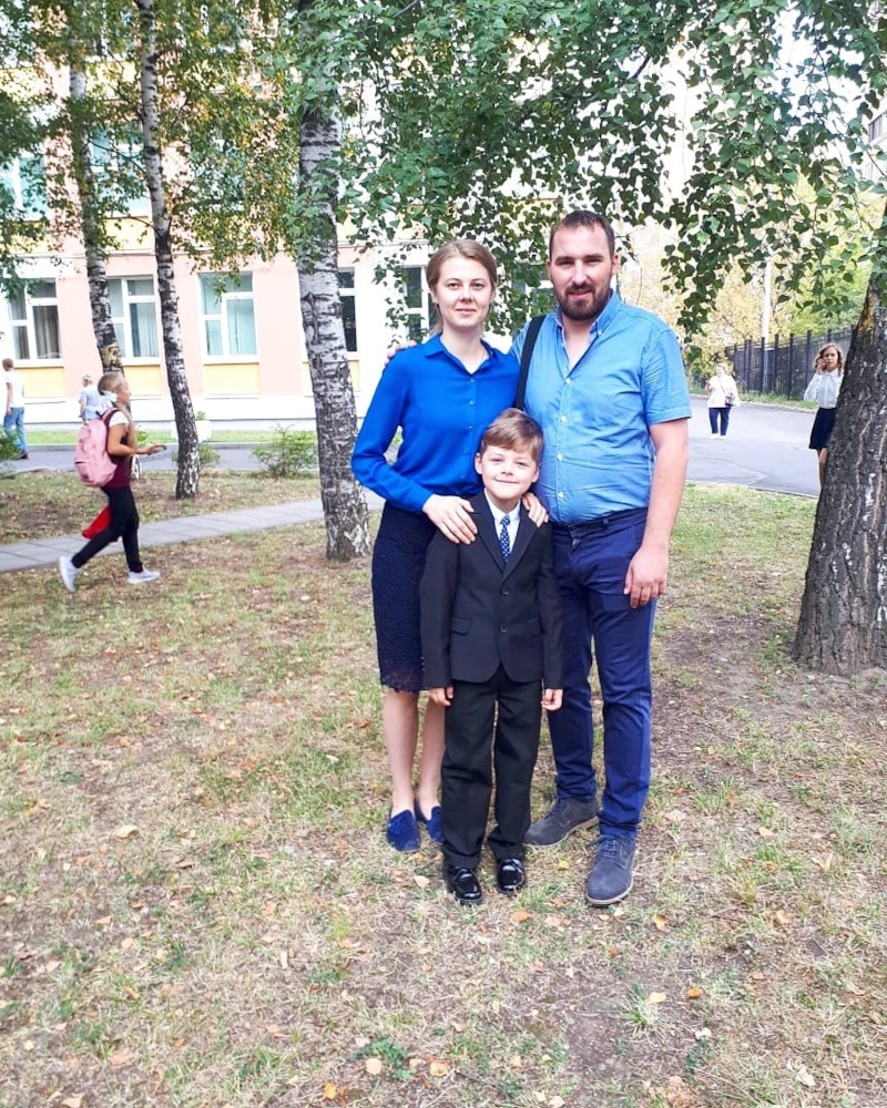 Артемий Широков с родителями