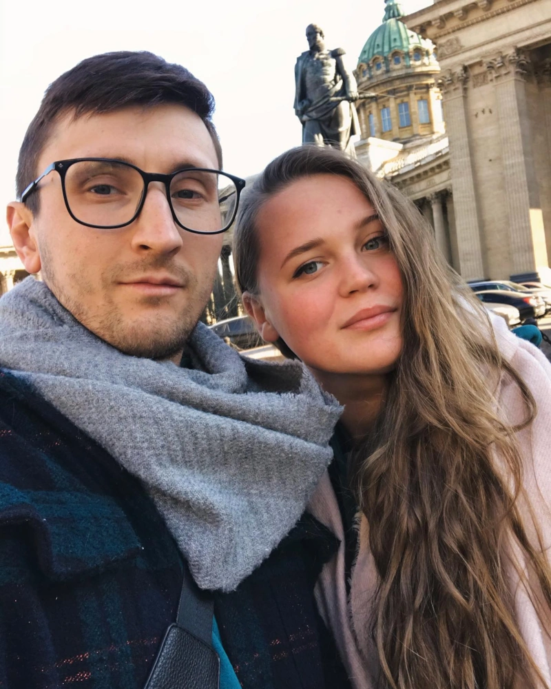 Алексей Храмов с женой