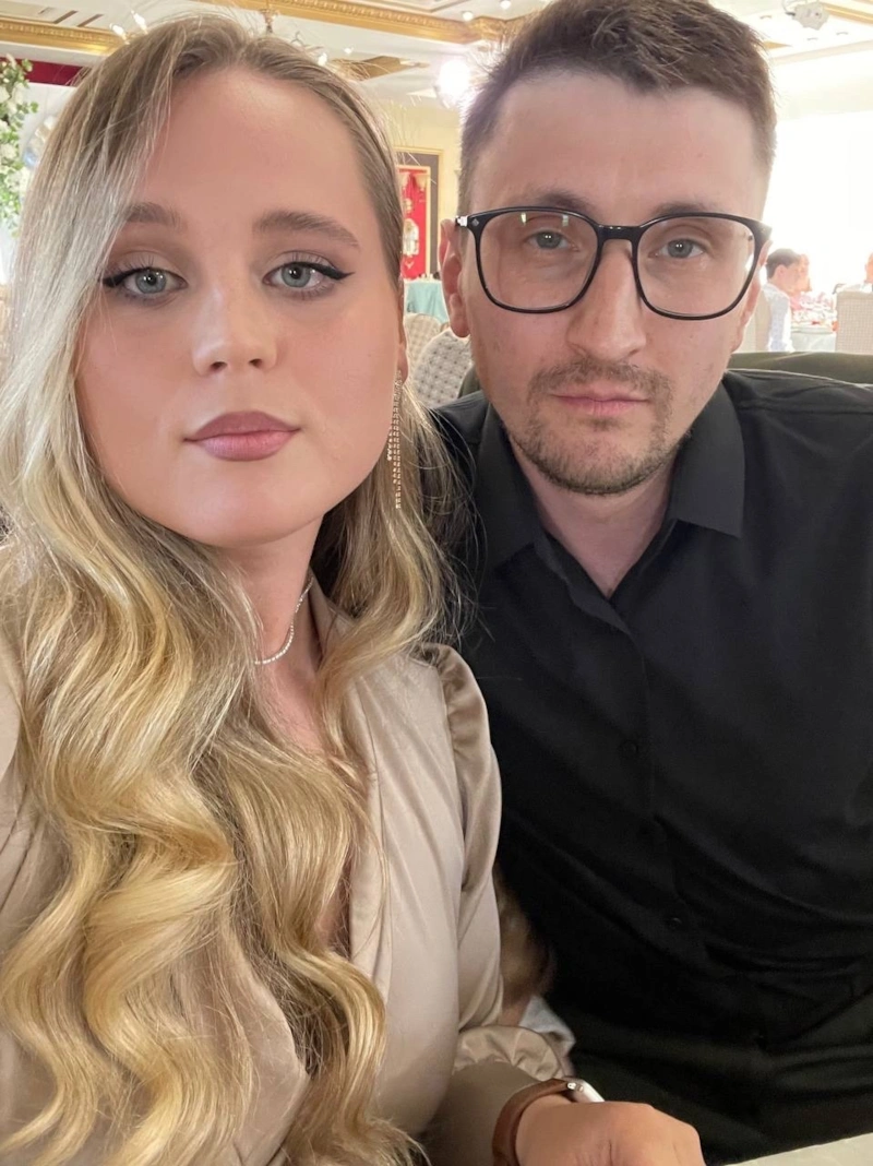 Мария Храмова с мужем