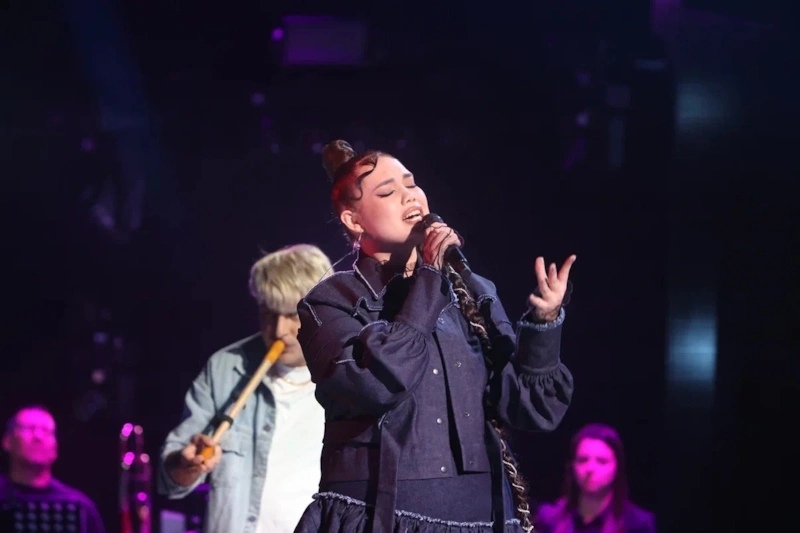 Юлия Галкина в шоу «Голос»