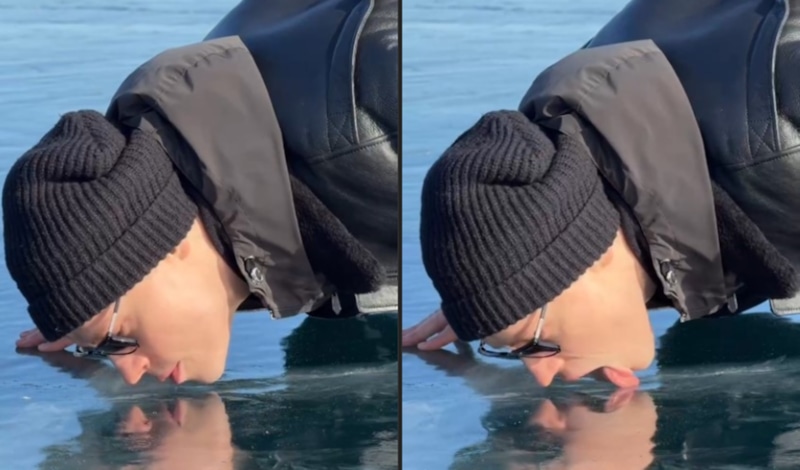 Кадры, на которых SHAMAN лижет лед, породили тысячи мемов и шуток