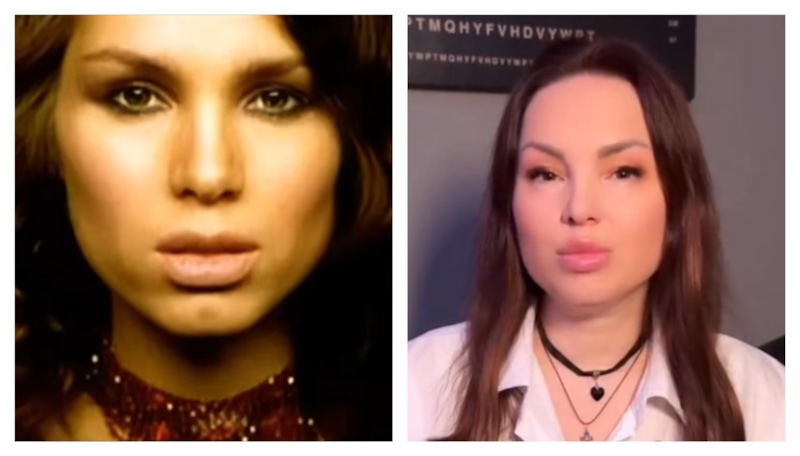 Лена Зосимова в молодости и сейчас