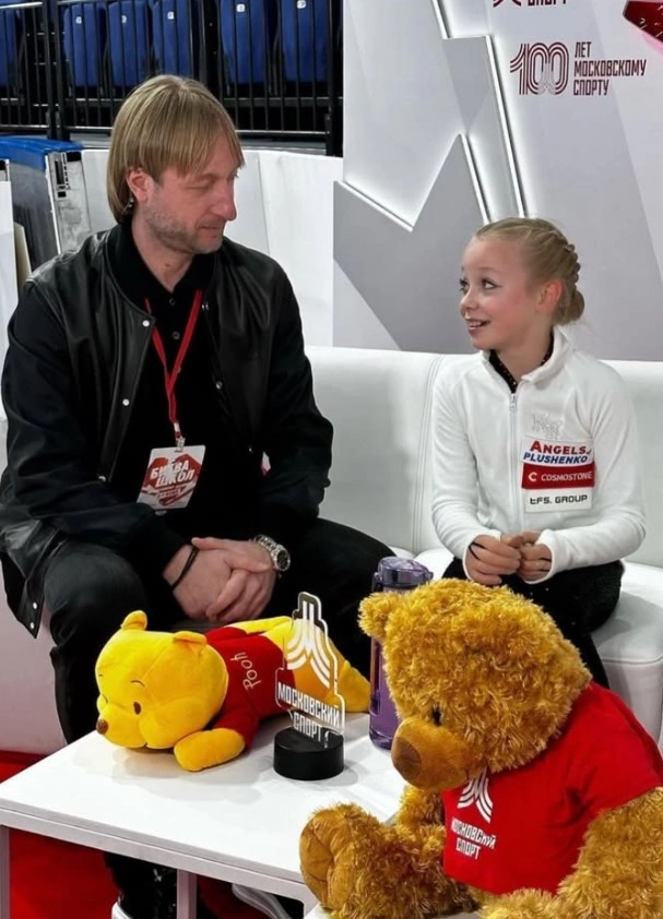 София Сарновская и Евгений Плющенко