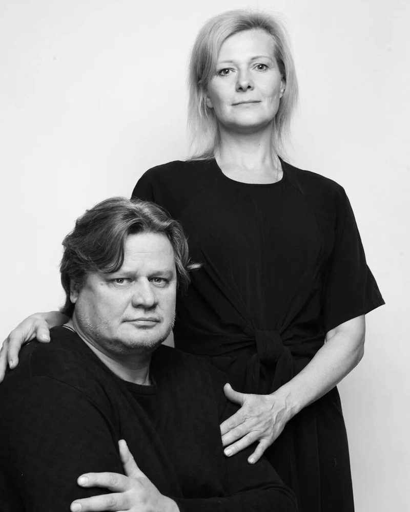 Марина Кондратьева с мужем