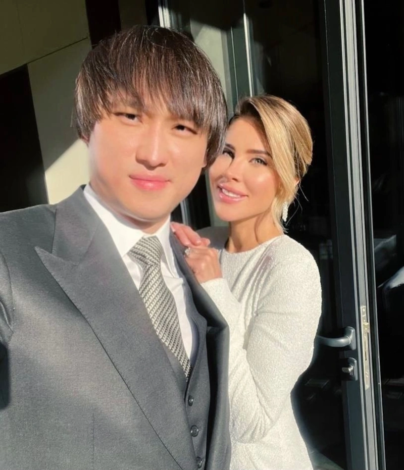 Сангаджи Тарбаев с женой