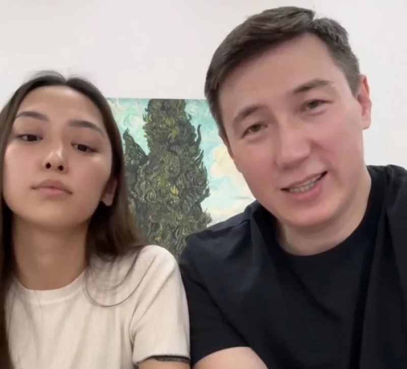 Рахат Турлыханов с женой Алтынай