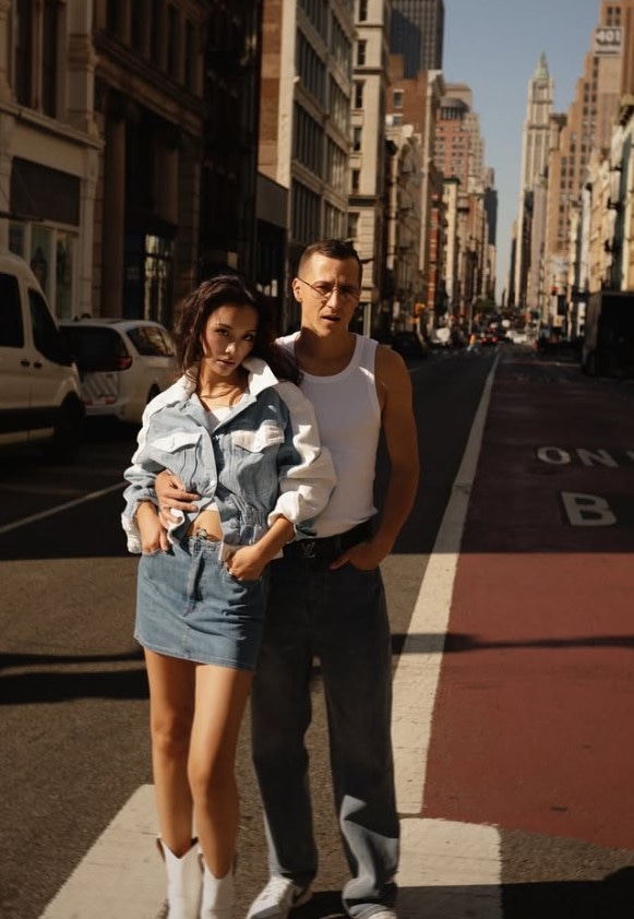 Фариза Ескермес и ее муж Андрей Чалков