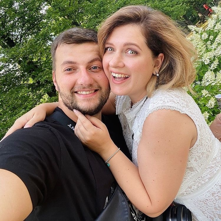 Анастасия Денисова с бывшим мужем