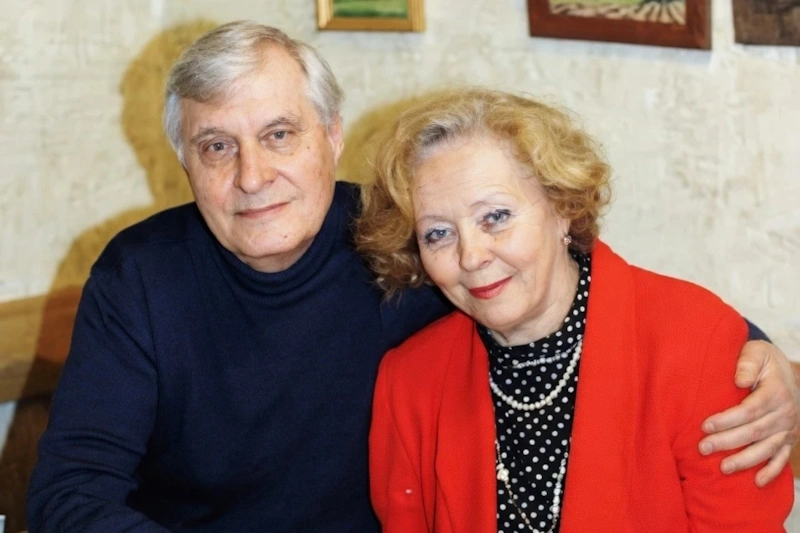 Галина Мшанская с мужем Олегом Басилашвили