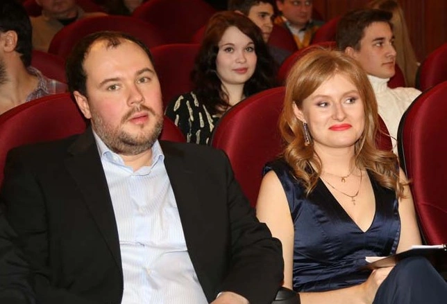 Анна Шукшина с мужем