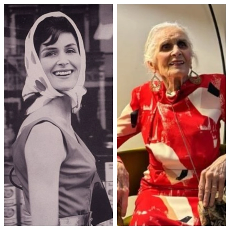 Дафна Селф в молодости и старости