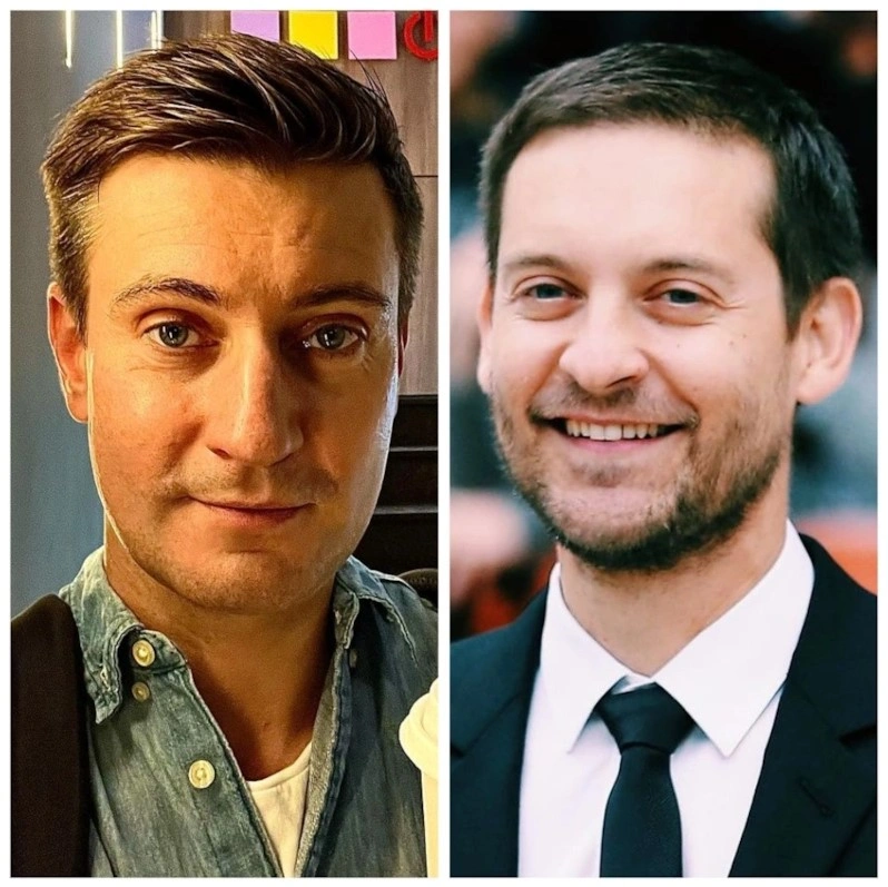 Артем Григорьев и Тоби Магуайр (похожи) Артем Григорьев и Тоби Магуайр (похожи)