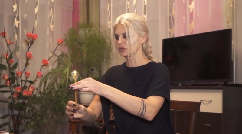 Татьяна Ларина проводит ритуал