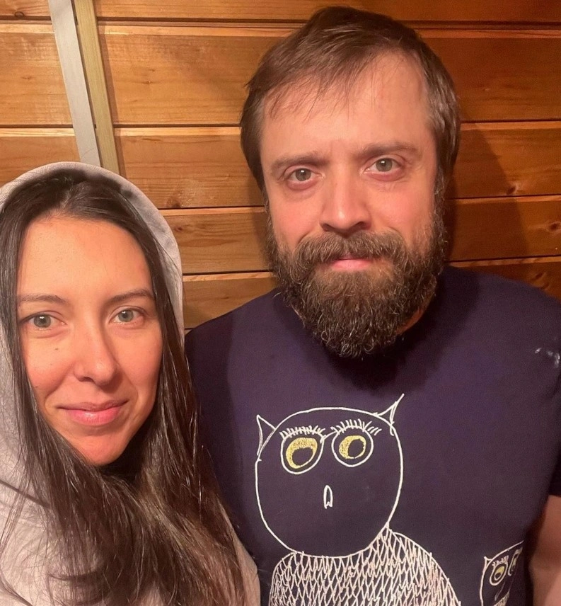 Александр Ильин (младший) с женой