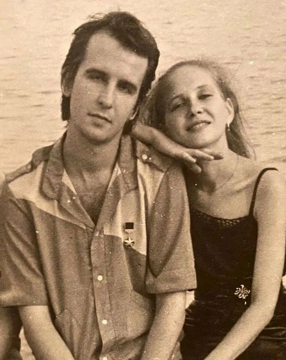 Виталий Окороков в молодости с Татьяной Ивановой