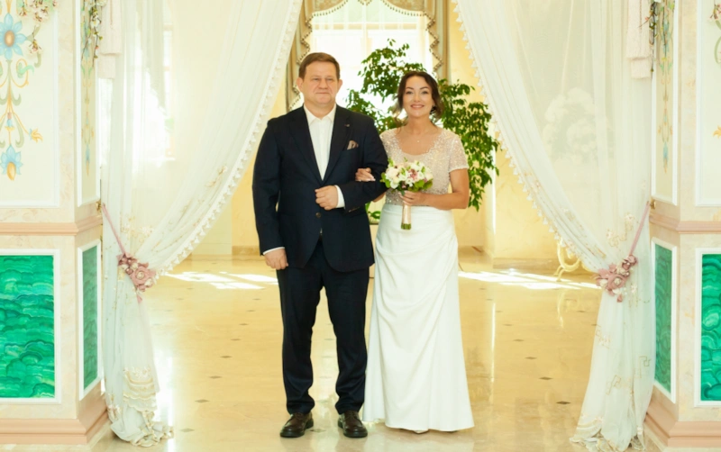 Александр Обласов с третьей женой Евгенией