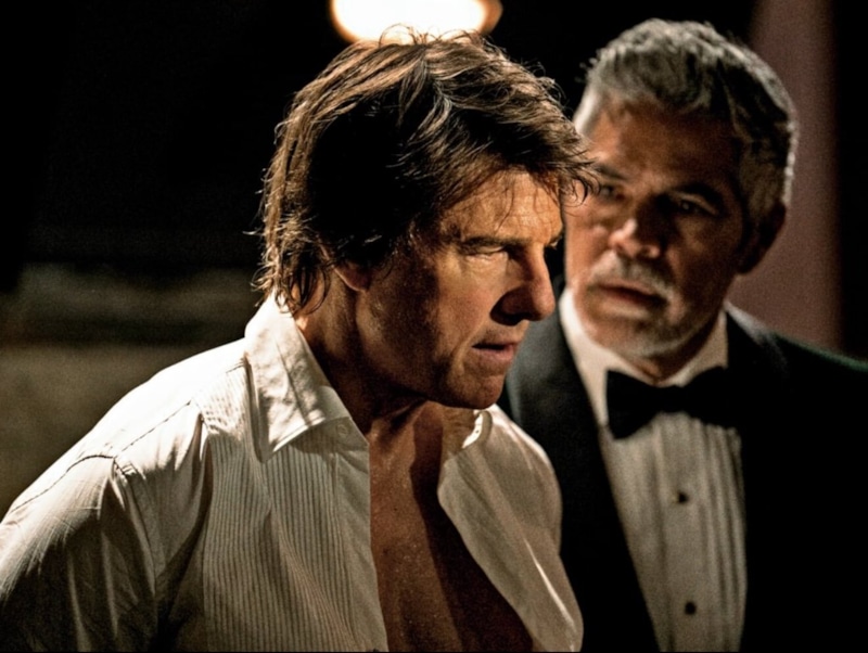 Эсай Моралес и Том Круз в фильме «Миссия невыполнима»