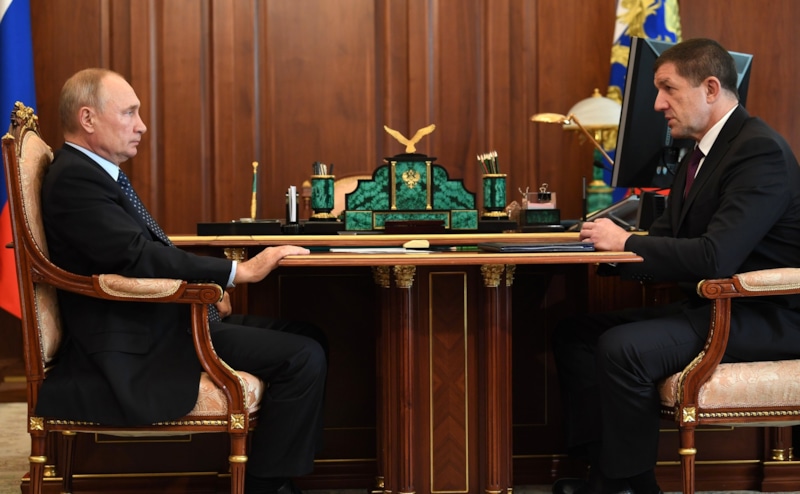 Владимир Путин и Михаил Осеевский 