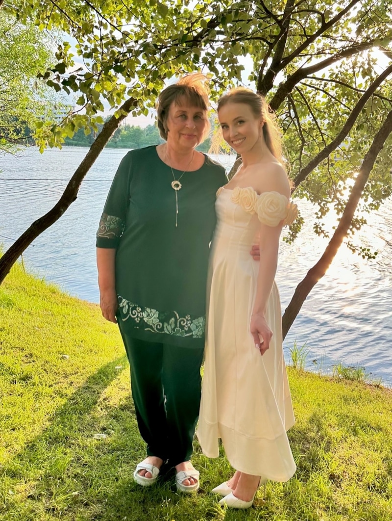 Анна Сагайдачная с мамой