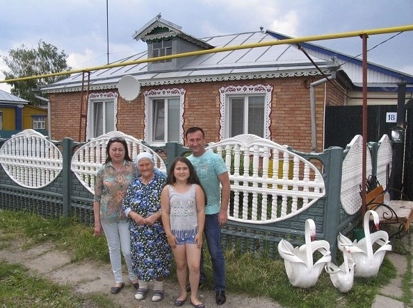 Ринат Рахматуллин с бывшей женой и семьей