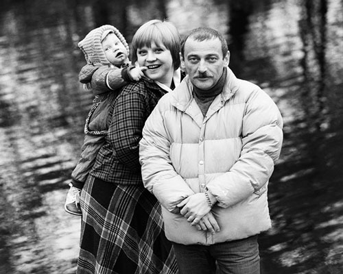 Дмитрий Векслер с родителями в детстве