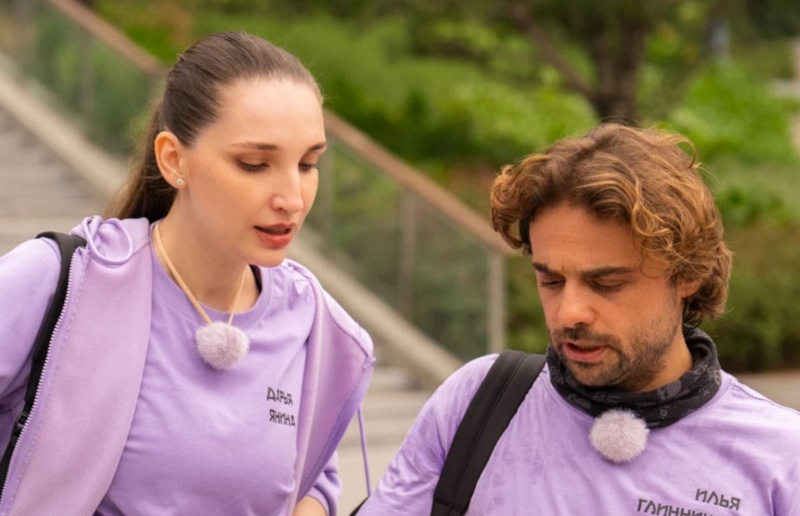 Илья Глинников и Дарья Янина на проекте «Сокровища императора»