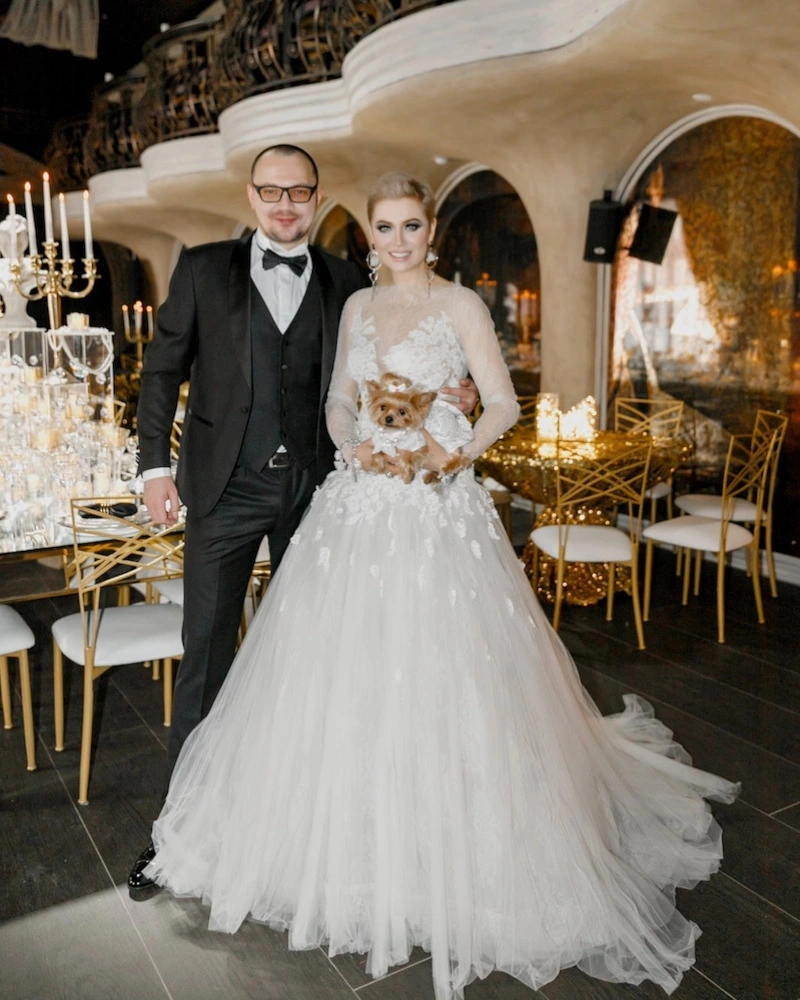 Лена Ленина с бывшим мужем