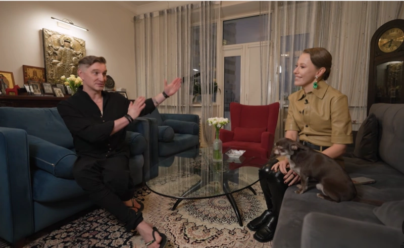 Антон Красовский и Ксения Собчак