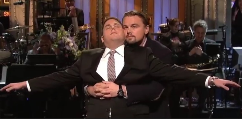 Джона Хилл и Леонардо Ди Каприо