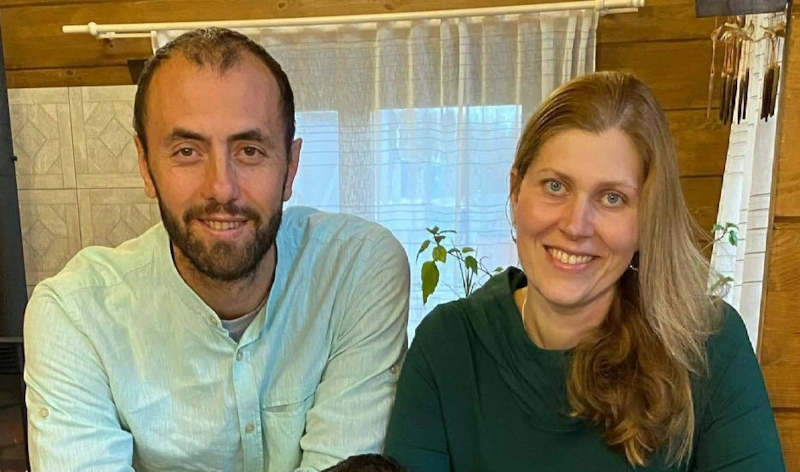 Екатерина Порубель с мужем