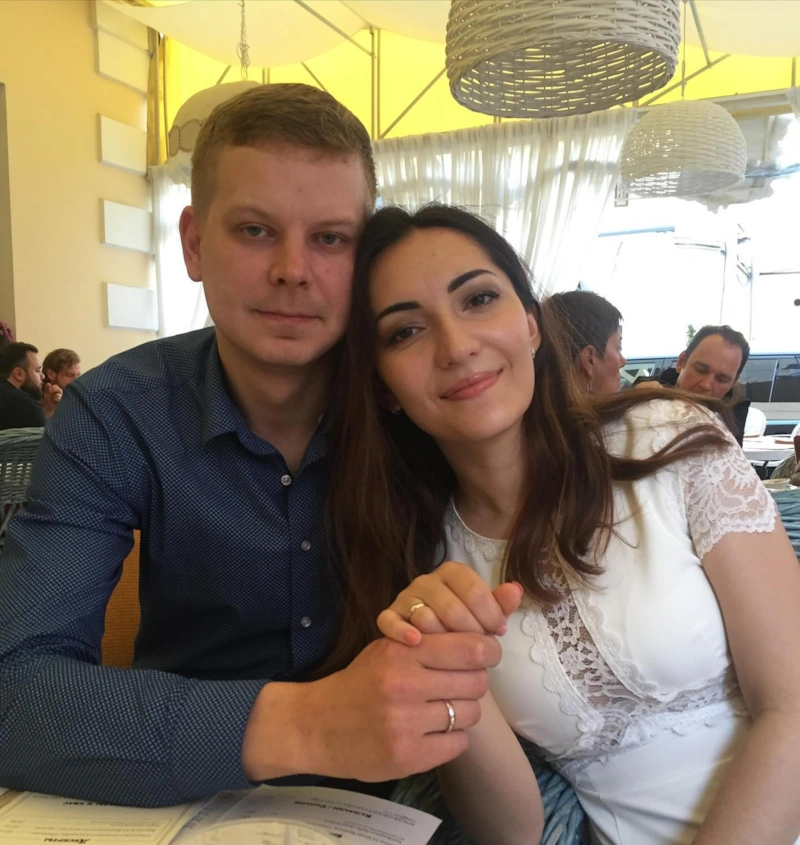 Андрей Волков и Мадонна Мур