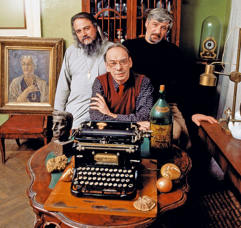 Михаил Ардов с братьями Алексеем Баталовым и Борисом Ардовым