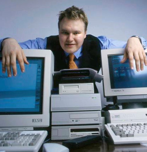 Ким Дотком в молодости